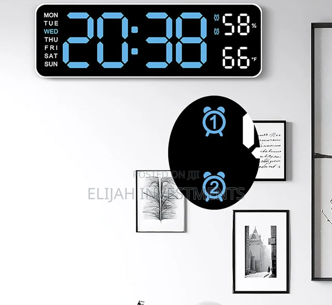 Modern Digital Wall Clock