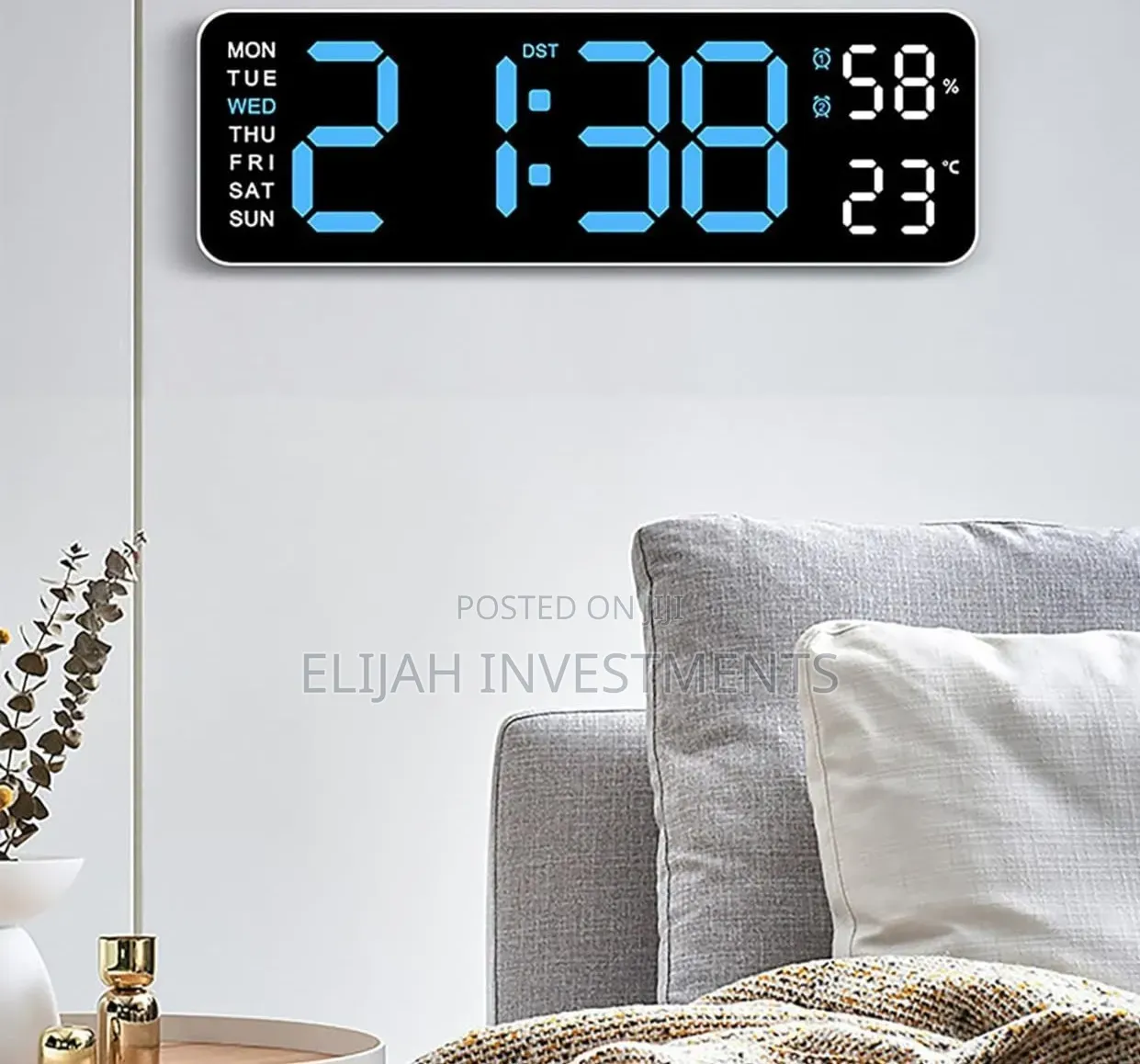 Modern Digital Wall Clock