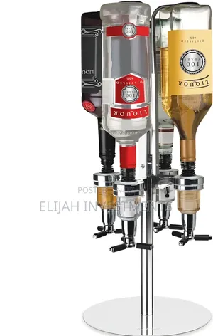 4-Bottle Rotary Liquor Dispenser