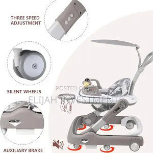 4 in 1 Baby Walker With Removable Feeding Tray