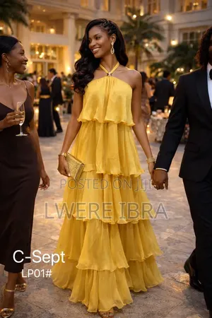 Brown Chiffon Party Dresses