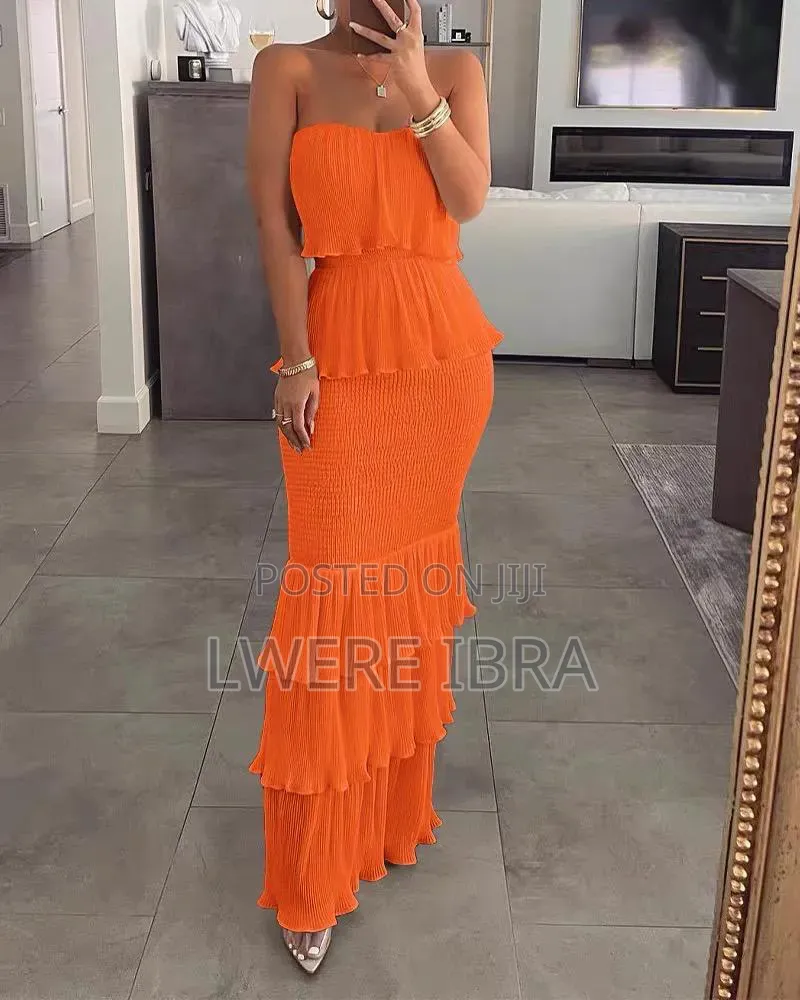 White Ladder Party Dresses for Women