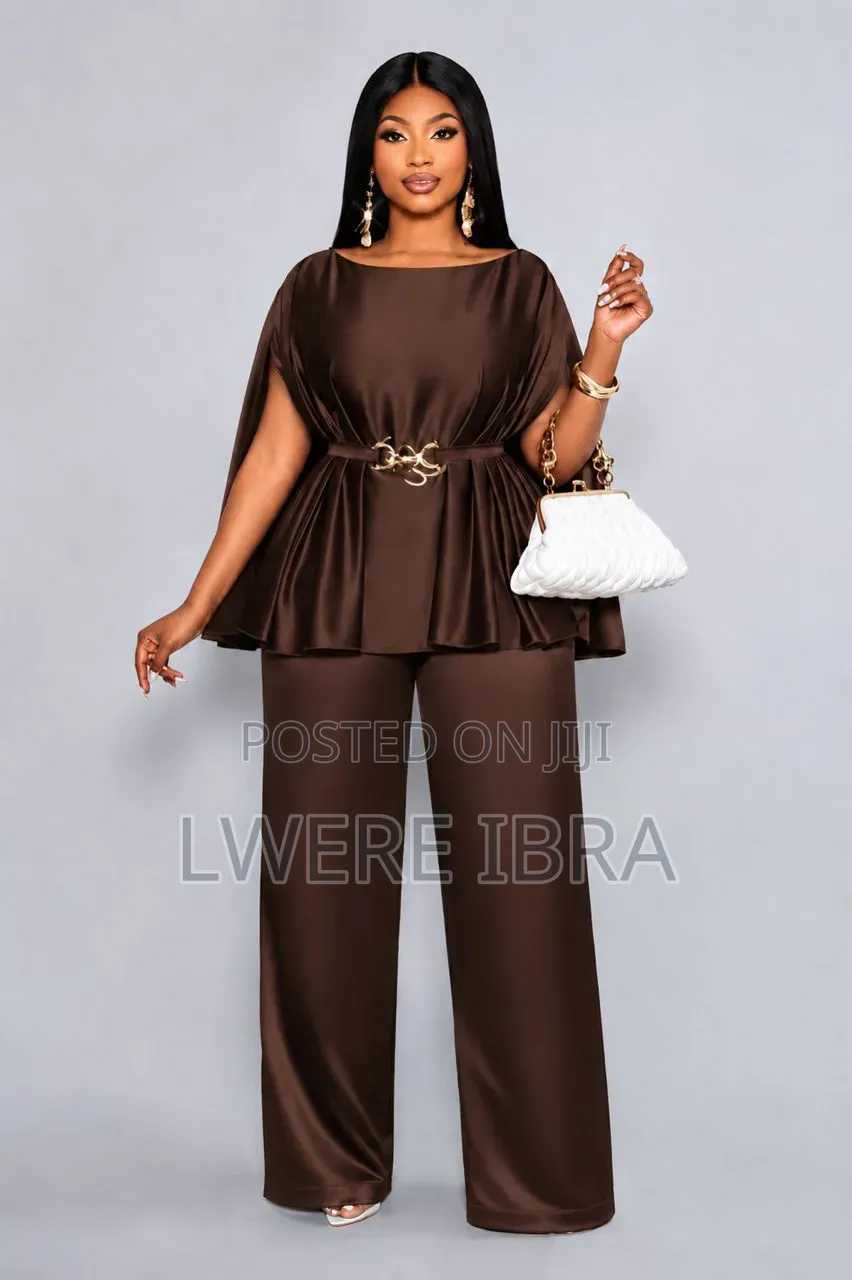 Coffee Brown Elegant Two Pieces for Ladies