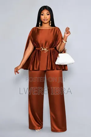 Coffee Brown Elegant Two Pieces for Ladies