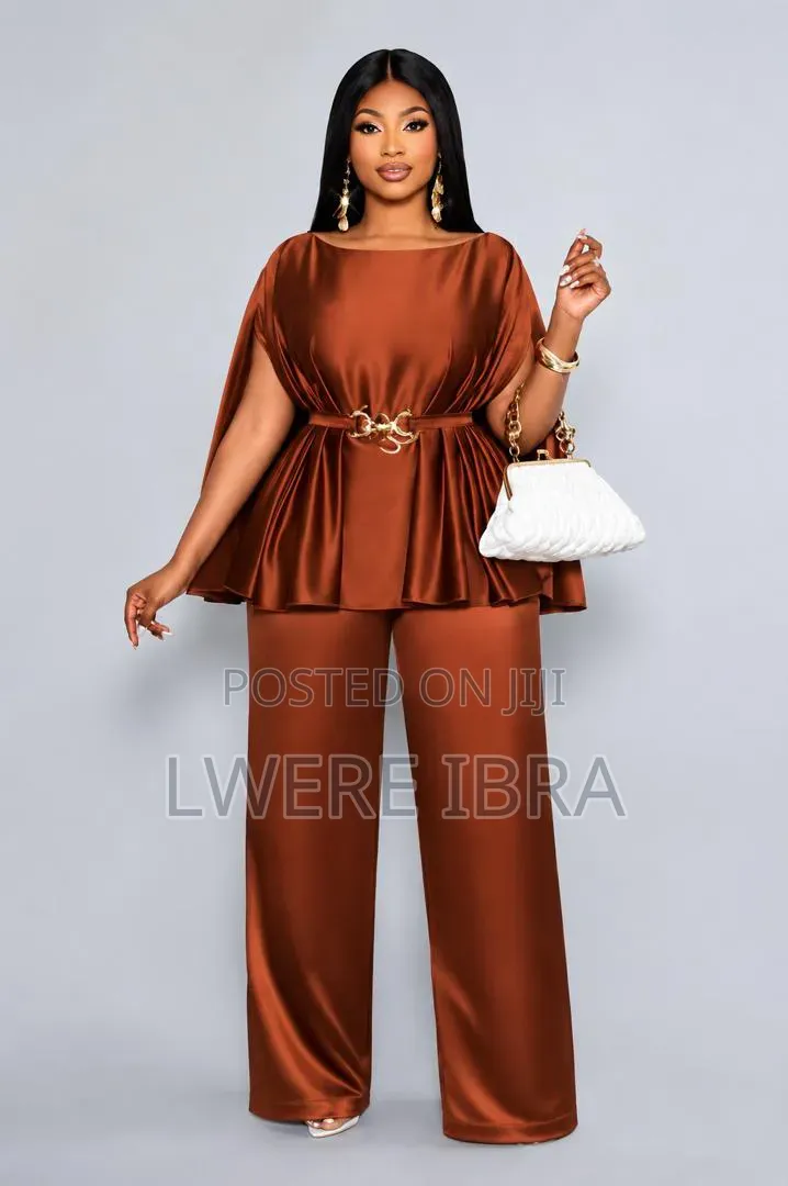 Coffee Brown Elegant Two Pieces for Ladies