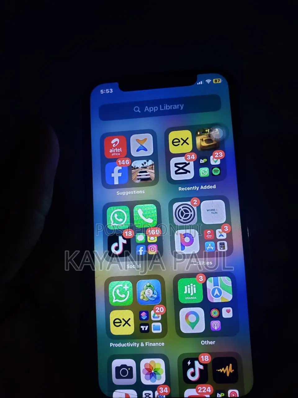 Apple iPhone X 64 GB Black