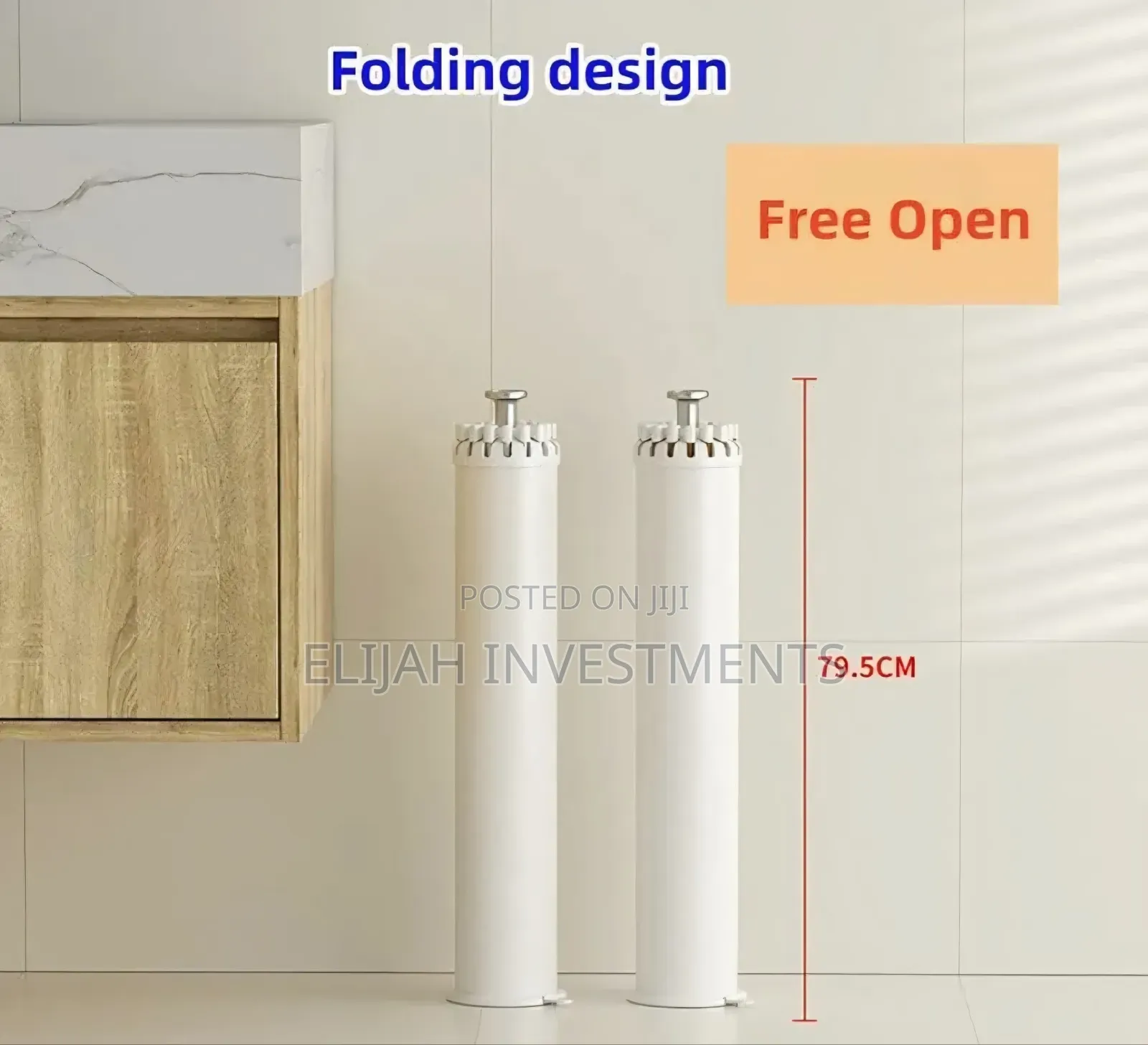 Foldable, White "Octopus" Style Clothes Drying Rack