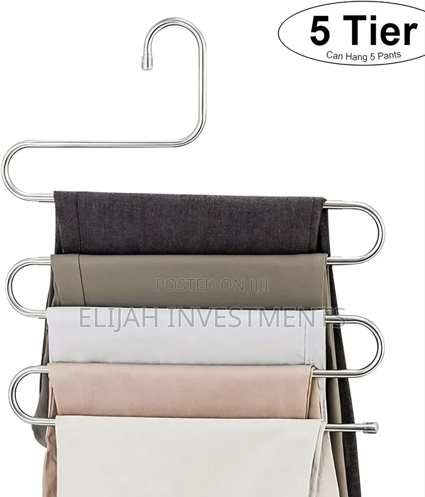 4pcs Stainless Steel Multi-Layer Pants Hangers