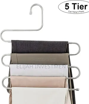 4pcs Stainless Steel Multi-Layer Pants Hangers