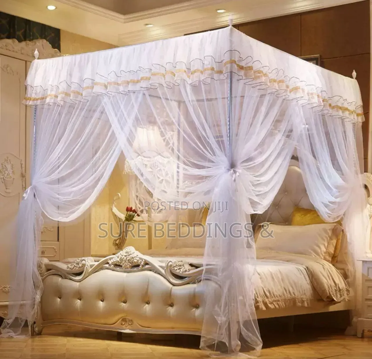 4 Stands Rectangular Mosquito Net