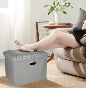 Foldable Leather Footstool