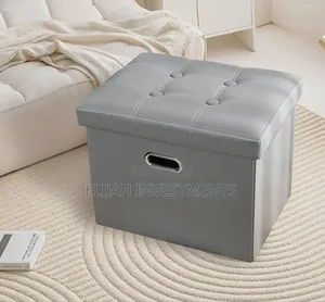 Foldable Leather Footstool