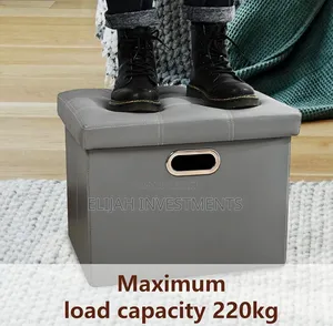 Foldable Leather Footstool