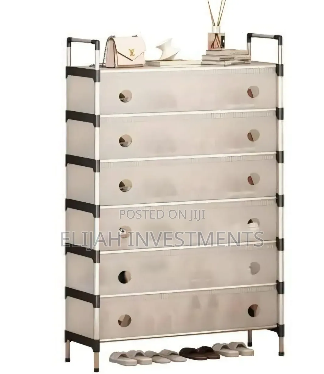 7-Layer Dustproof Shoe Rack Organizer