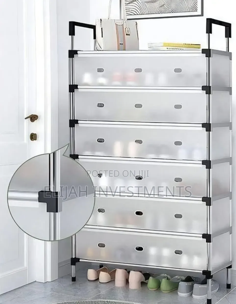 7-Layer Dustproof Shoe Rack Organizer