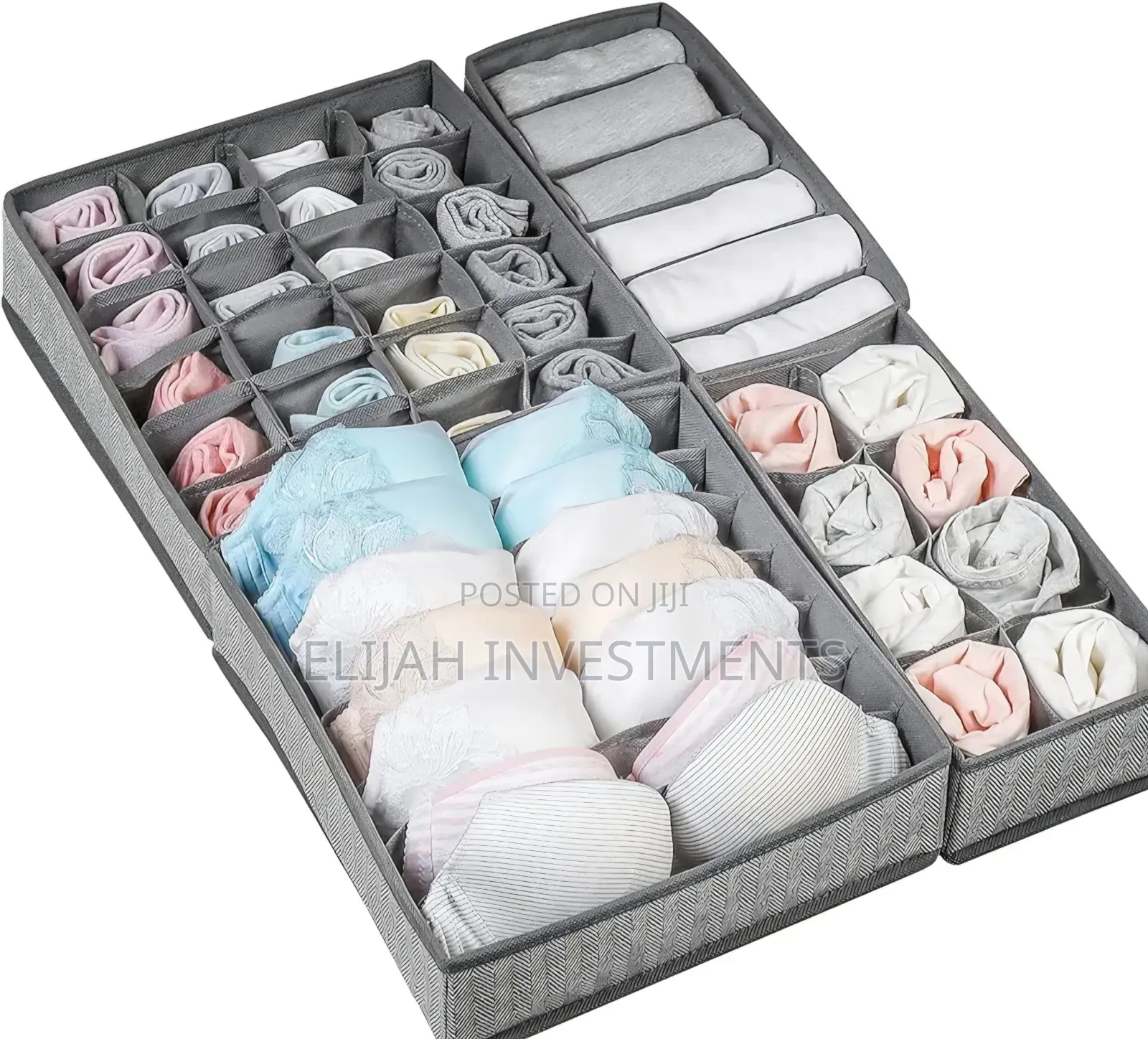 4 PCS Foldable Closet Underwear Organizers Drawers