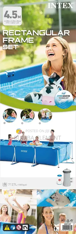 Swimming Pool 4.5 Meter by 2.20 Meter by 86 Centimeters