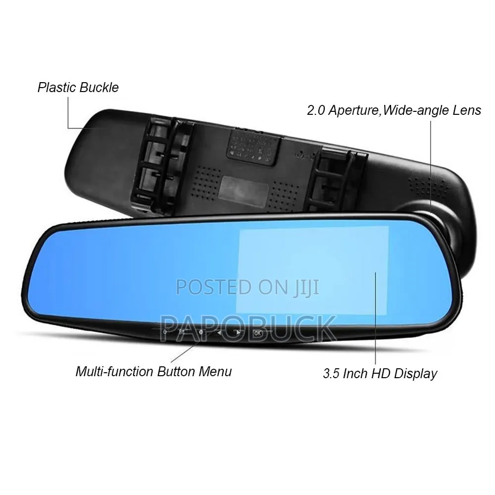 Mirror Dash Cam Backup Camera for Cars 1080p 170° Wide Angle Lens