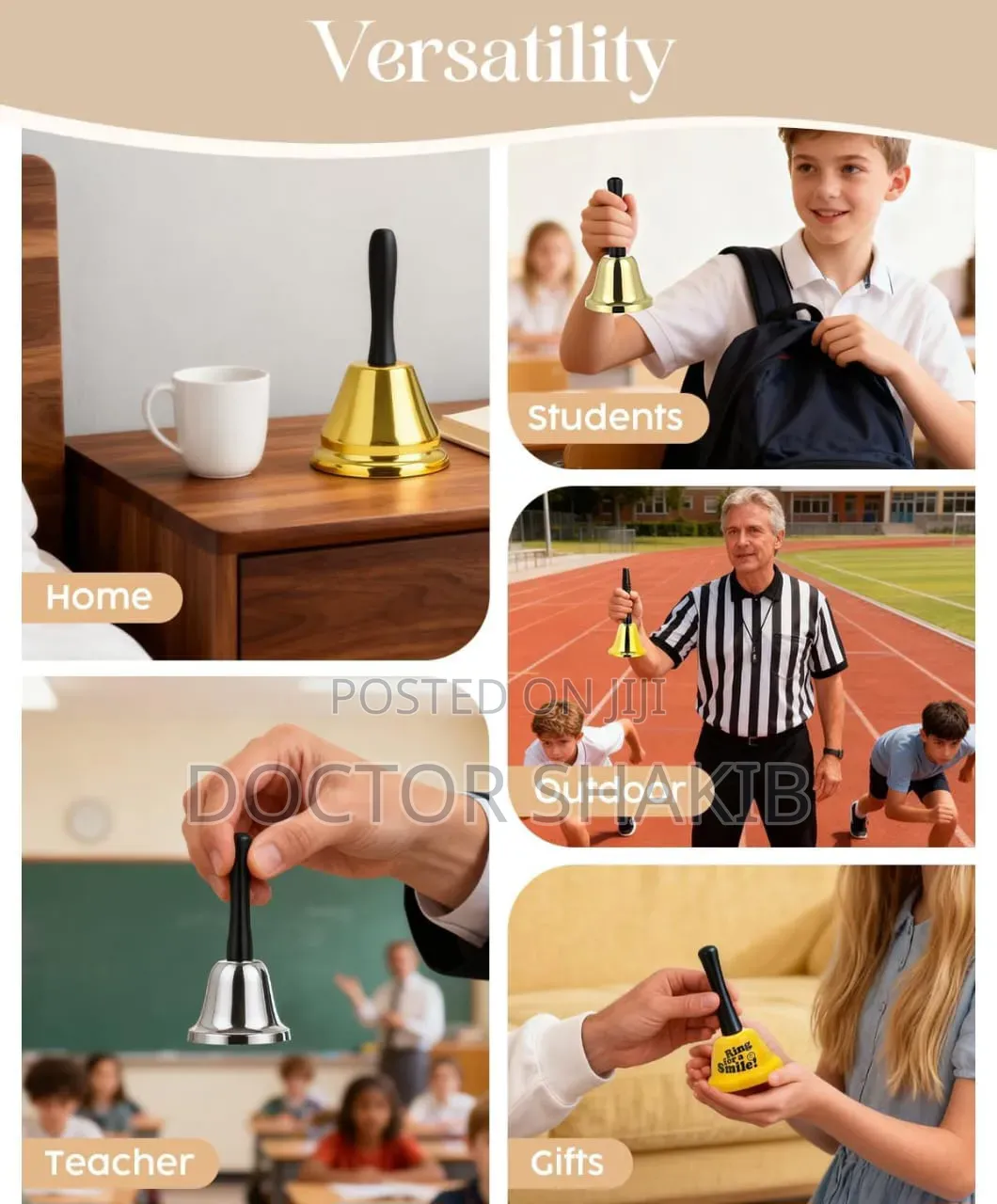 Stainless Steel Hand Bell and Call Bell