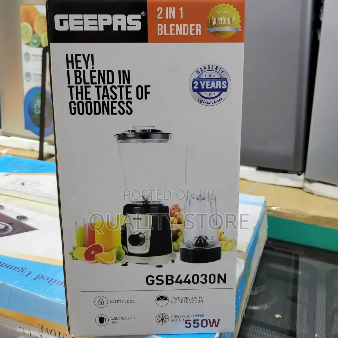 Geepas Electric Blender 2 in 1