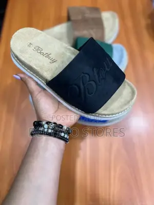 Botbuy Premium Suede-Finish Slip-on Slides