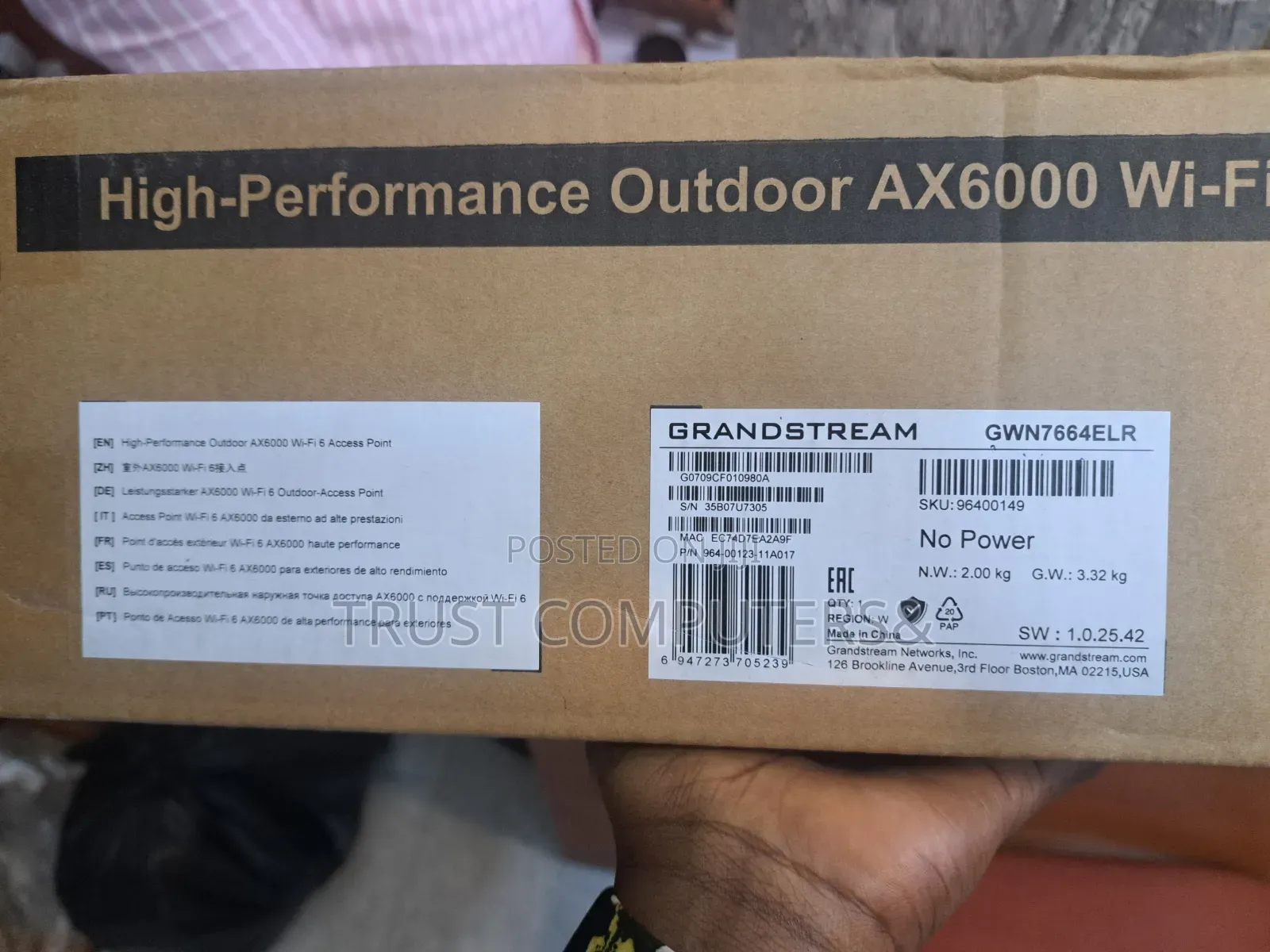 Grandstream Gwn7664elr Wifi6 Ax6000