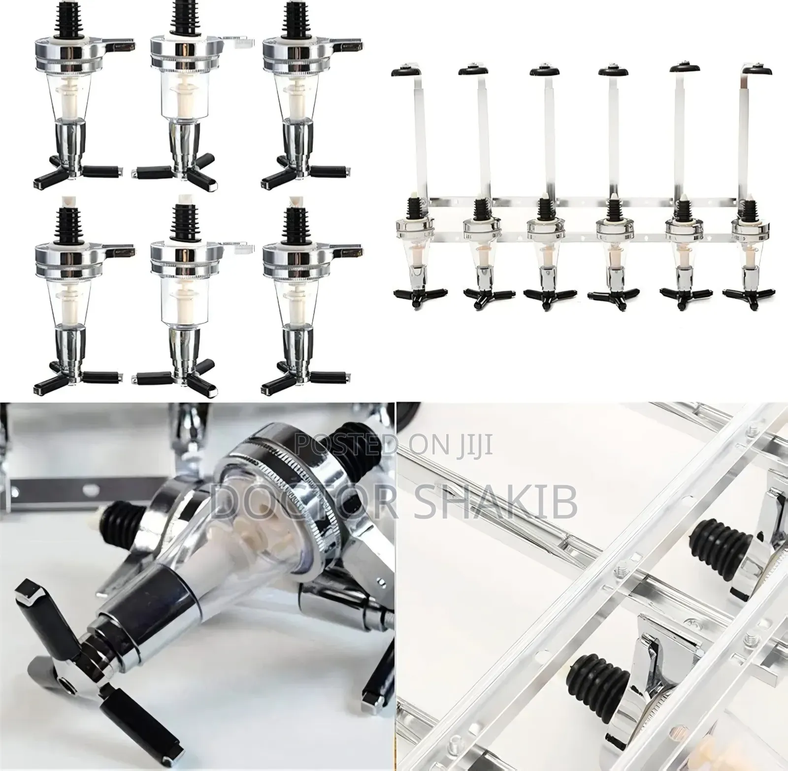 6-Bottle Wall-Mounted Liquor Dispenser
