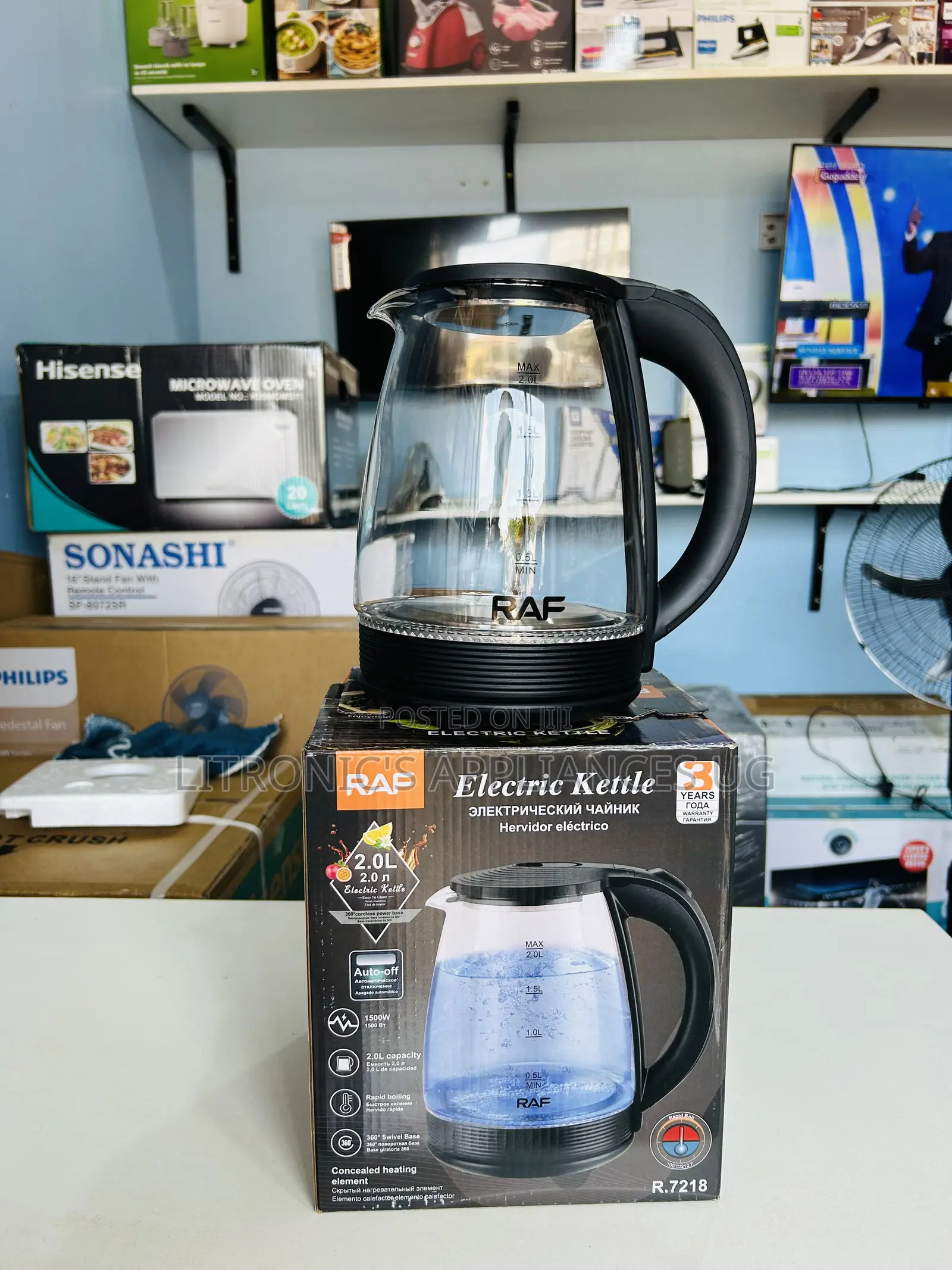 Raf Glass Electric Kettles