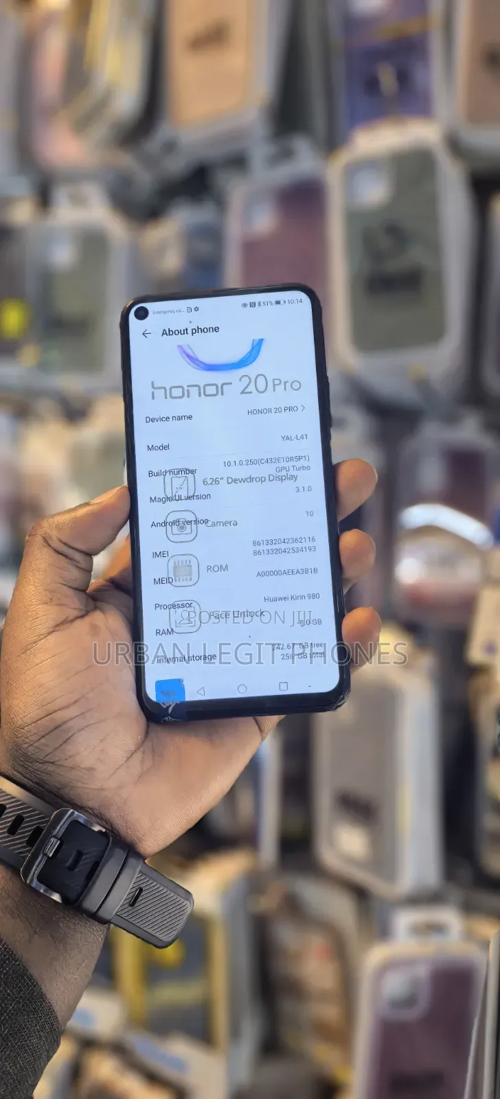 New Honor 20 Pro 256 GB Purple