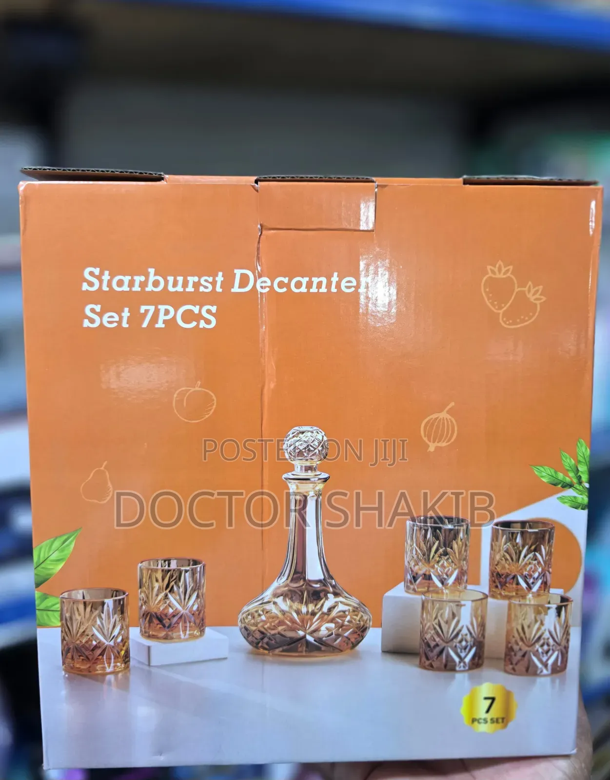 7-Piece Whiskey Decanter Set