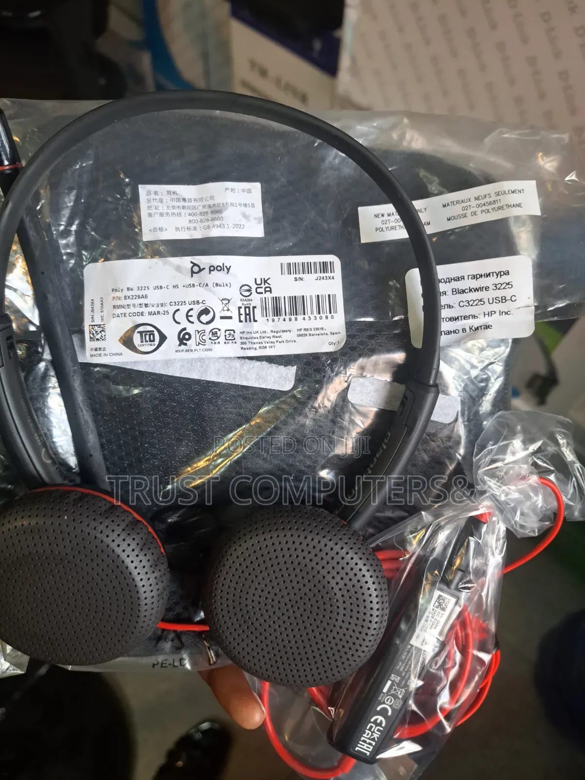 Poly 3225 Blackwire Headset Usb-C