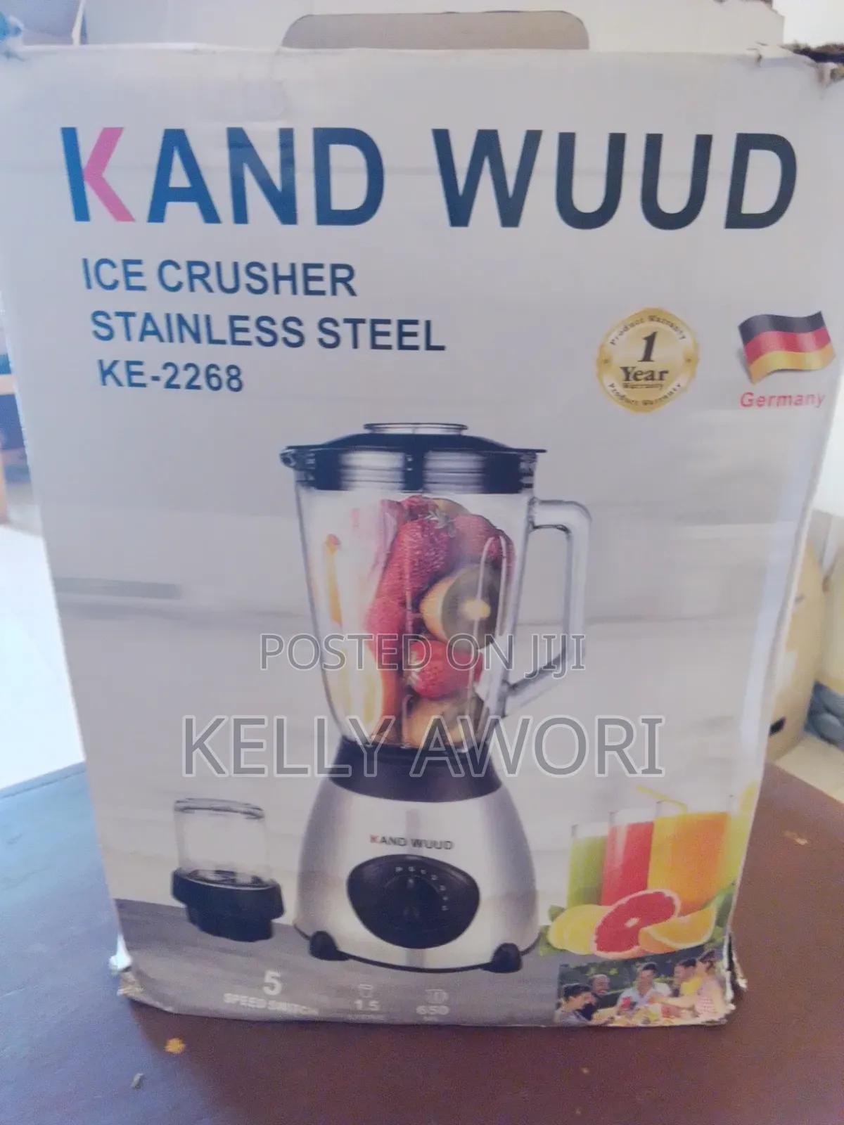 Kand Wuud 2-1-Blender + Ice Crusher