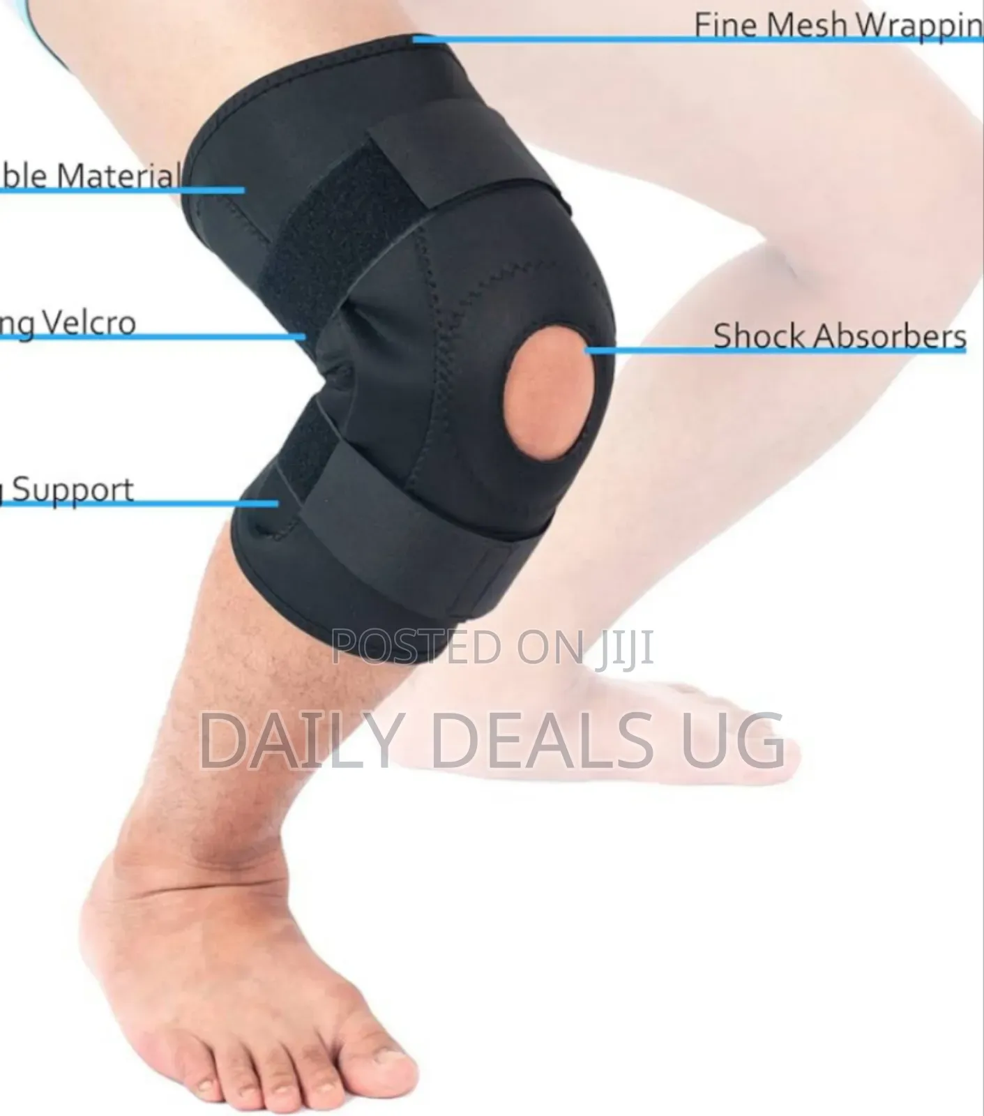 Open Patella Knee Brace Support - For Joint Pain, Tendonitis,
