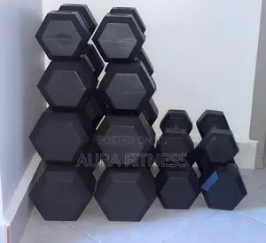 Hex Dumbbells a Pair of 5kgs, 10kgs, 12.5kgs 15kgs, 20kgs and 25kgs