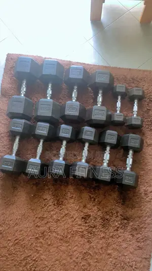 Hex Dumbbells a Pair of 5kgs, 10kgs, 12.5kgs 15kgs, 20kgs and 25kgs