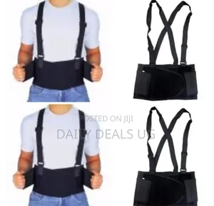 Back Support Adjustable Belt Waist Brace Suspenders Heavy Duty Lift