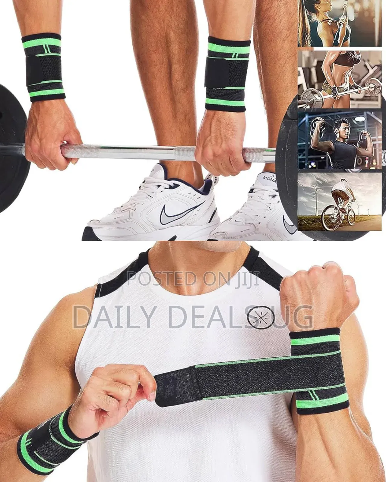 Wrist Support for Gym Workout - Hand Wraps With Extra Stretch.