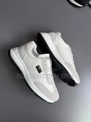 Boss Pure Leather White Luxe Trainer