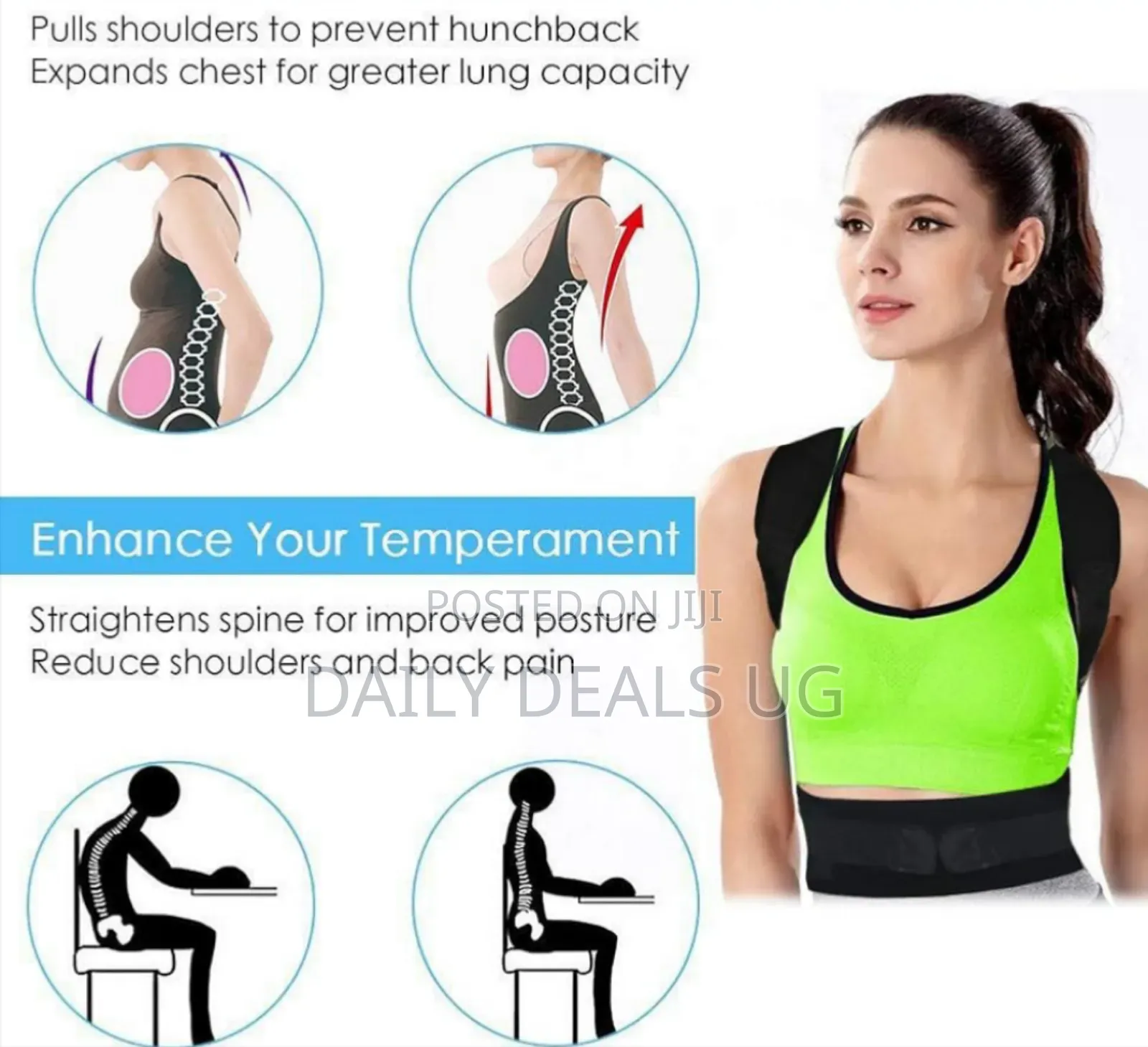 Thoracic Back Brace Posture Corrector - Magnetic Supporter