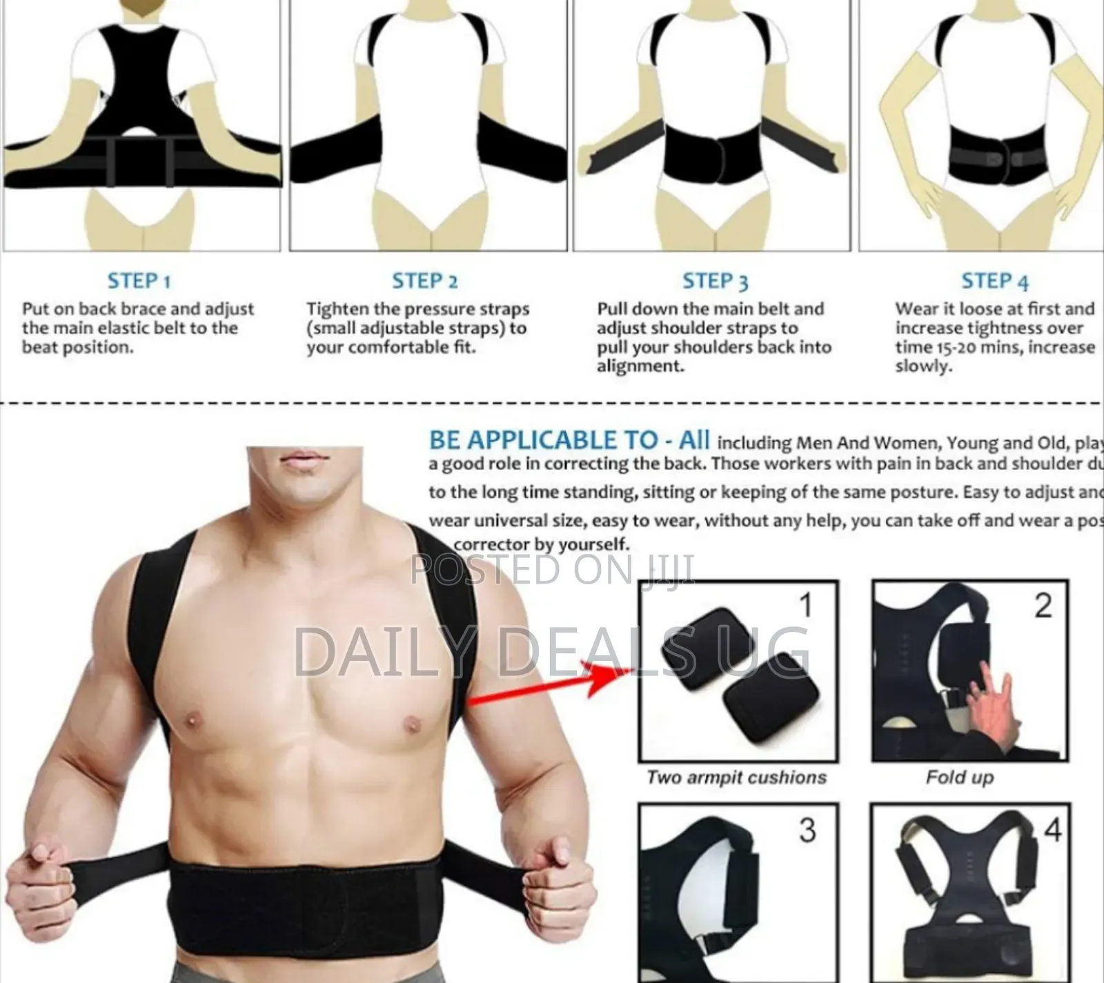 Thoracic Back Brace Posture Corrector - Magnetic Supporter