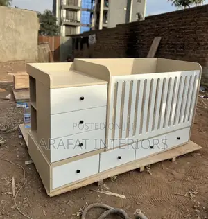 Timeless White Wooden Baby Cot