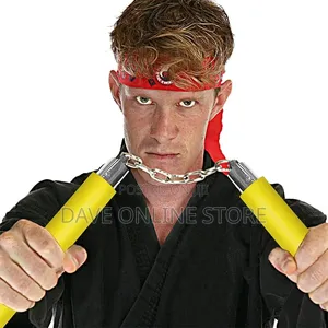 Nunchucks/Nunchakus With Steel Chain (Yellow)