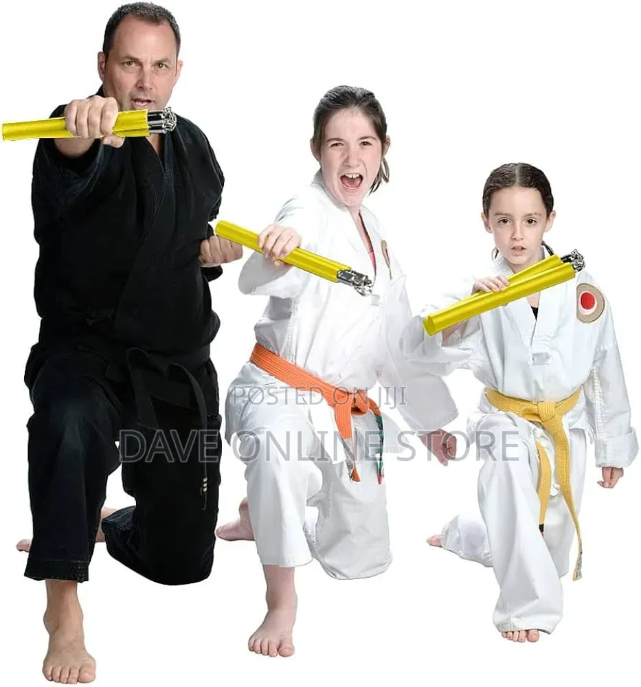Nunchucks/Nunchakus With Steel Chain (Yellow)