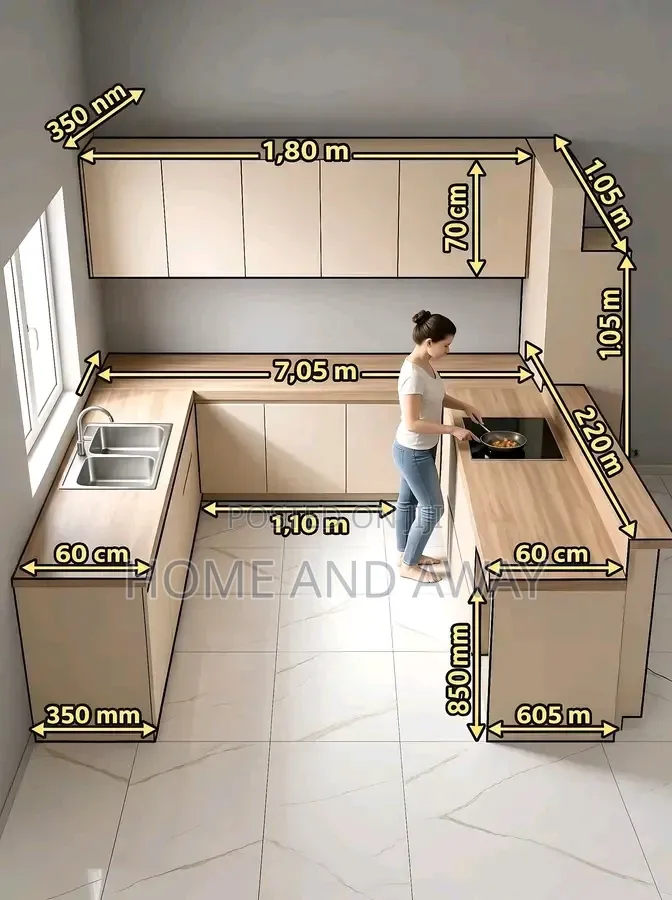 Modern Customized Kitchen Cabinets in Any Colour or Design 9,000,000/-