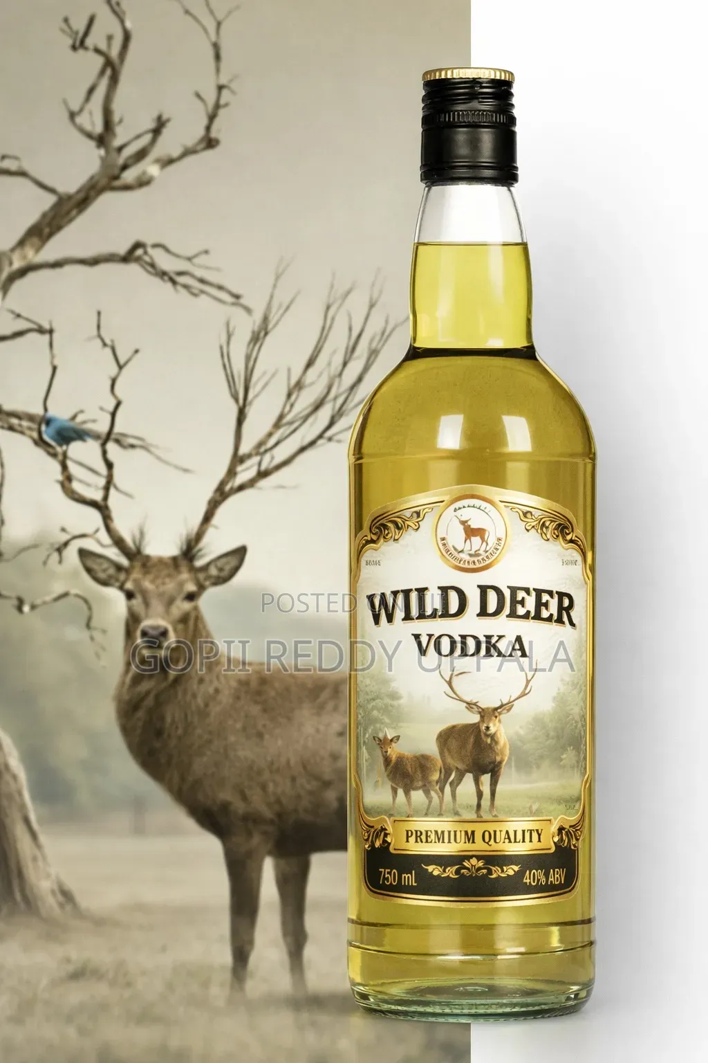 Wild Deer Vodka 750ml