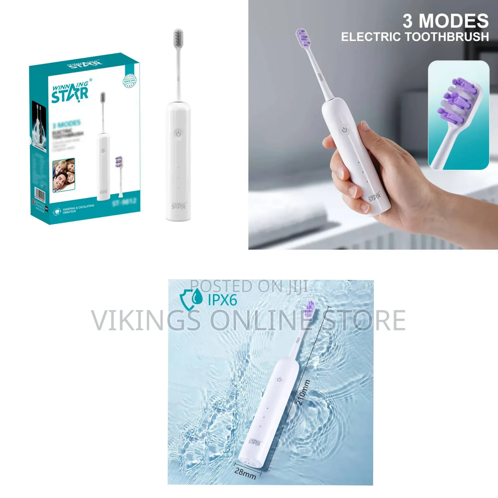 Winning Star St-9812 3-Mode Electric Toothbrush
