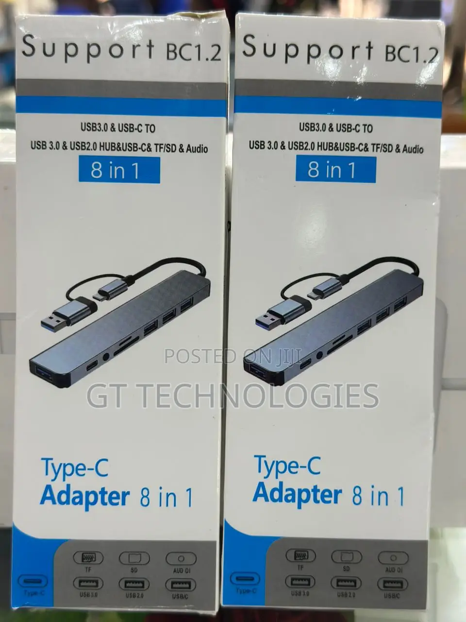 Generic 8-in-1 Type-C and Usb 3.0 Multi-Port Docking Station