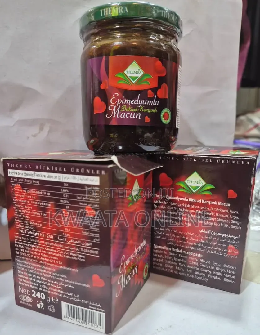 240g Turkish Macun Honey XXX Libido Power, Themra Epimedium