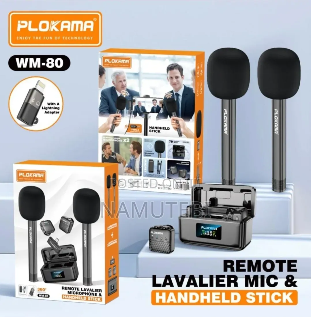 Plokama Lavalier Microphone Handheld Stick