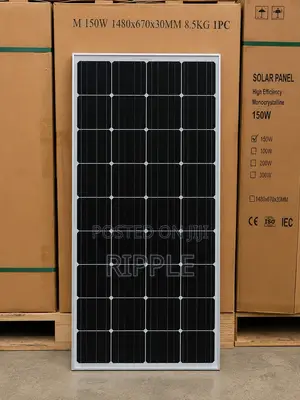 150w Black Solar Panel Monocrystalline